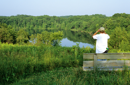 View of Dumke Lake along the Ice Age Trail in Chippewa County. Photo by Eric Sherman