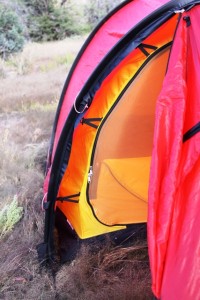 Note linked inner and outer tents pitch in tandem, reducing set up time.