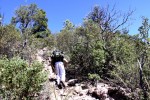 Wolverine Fortis on day two of a long, one-way, backpack in the Gila National Forest of New Mexico.