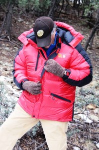 Mt. Hardwear SL parka front view. Click to enlarge.