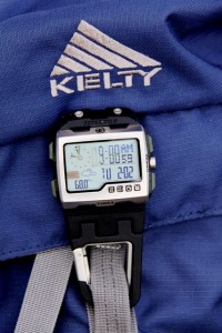 WS4 Carbiner Expedition watch on Kelty Pawnee 3200 packpack.