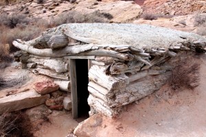 Pioneer cabin in Arches National Park. Click to enlarge.