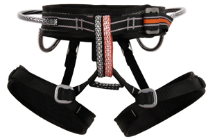 A good harness doesn't have to be expensive. This Metolius Safe-Tech harness retails under $80 and is designed to help eliminate mistakes by beginners. An adjustable rise system makes it fit to your exact dimensions. www.metoliusclimbing.com 