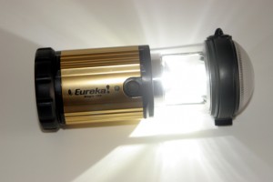 The Eureka Magic 185 weighs 10.5 ounces and is made from high-impact plastic and has an anodized aluminum shell. The light can be adjusted for high and low power, and has a flash signal. 