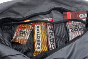 Inside the ChicoBag duffel are three mesh pockets for easy access to your keys, energy bars or other gear. 