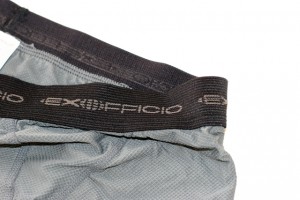 The waistband is wide and comfortable. After washing the boxers dried in an hour and 45 minutes. 