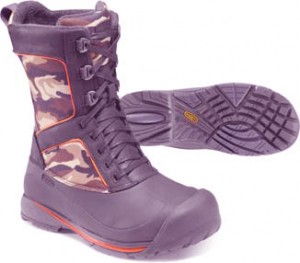 Keen's Snowden winter boot has a multi-color design and features waterproof leather. 