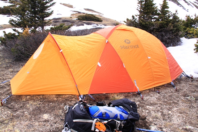 Marmot Thor 2P, four-season tent.