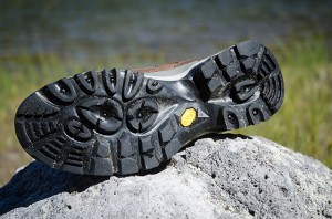 Vibram outsoles offer plenty of all terrain grip.